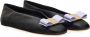 Ferragamo Vara leather ballerina shoes Black - Thumbnail 1