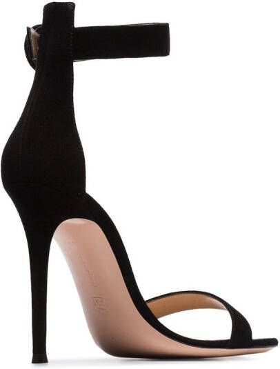 Gianvito Rossi Portofino 105mm suede sandals Black - Picture 3