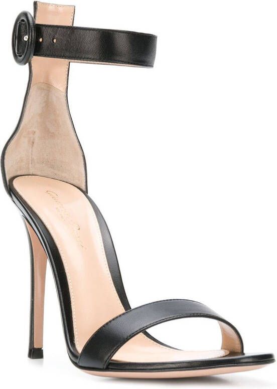 Gianvito Rossi Portofino 105mm leather sandals Black - Picture 1