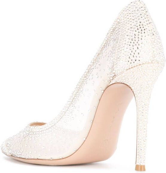 Gianvito Rossi Rania embellished pumps White