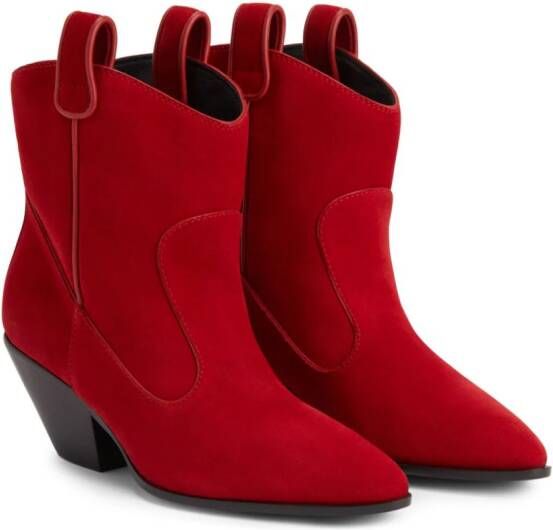 Giuseppe Zanotti 55mm Elna boots Red