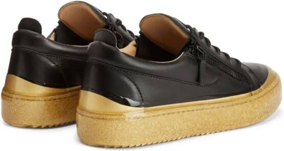 Giuseppe Zanotti Frankie Match logo-lettering sneakers Black