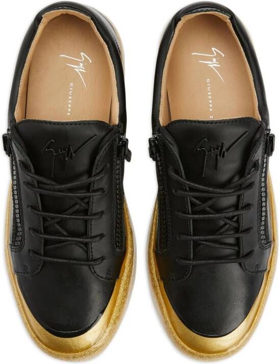 Giuseppe Zanotti Frankie Match logo-lettering sneakers Black