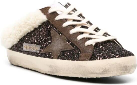 Golden Goose Super-Star glitter mules Brown