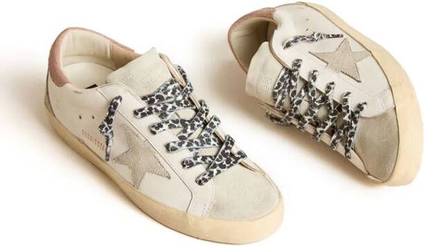 Golden Goose Super Star panelled leather sneakers White