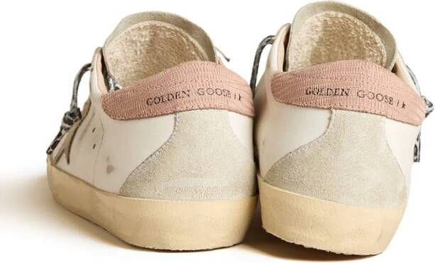 Golden Goose Super Star panelled leather sneakers White
