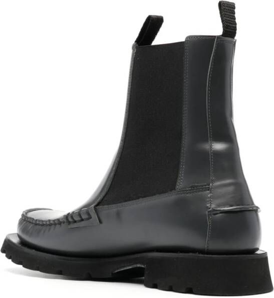 Hereu Alda leather ankle boots Grey