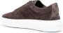 Herno monogram-pattern suede sneakers Brown - Thumbnail 2