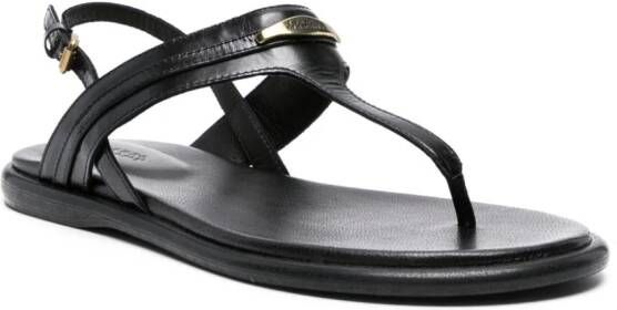 ISABEL MARANT Nya leather slingback sandals Black