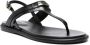 ISABEL MARANT Nya leather slingback sandals Black - Thumbnail 2