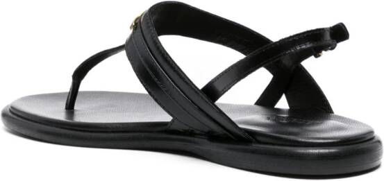 ISABEL MARANT Nya leather slingback sandals Black