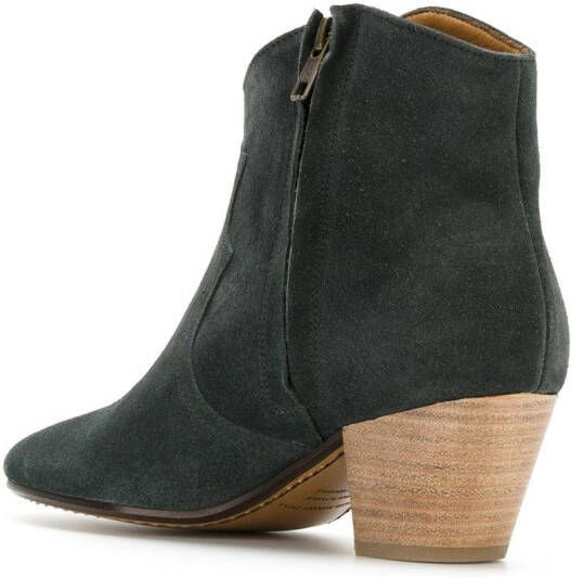 ISABEL MARANT Dicker suede Western boots Black - Picture 1