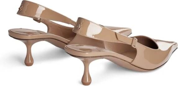 Jimmy Choo Amel 50mm leather pumps Neutrals