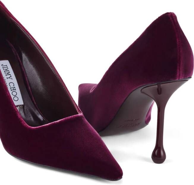 Jimmy Choo Ixia 95mm velvet pumps Purple