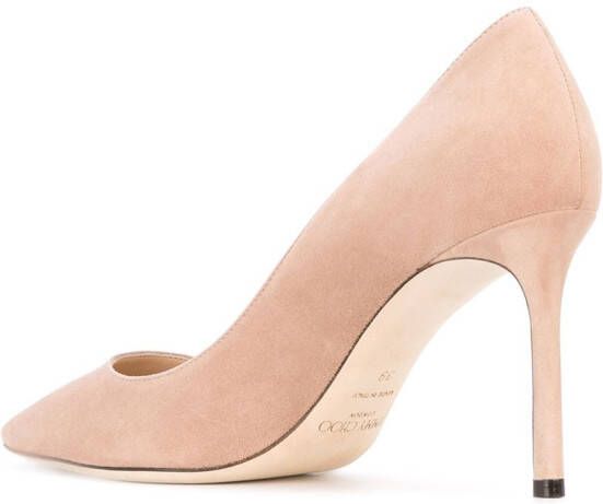 Jimmy Choo Romy 85mm suede pumps Neutrals - Picture 6