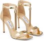 Jimmy Choo Vinca 95mm patent-leather sandals Gold - Thumbnail 1