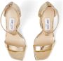Jimmy Choo Vinca 95mm patent-leather sandals Gold - Thumbnail 3