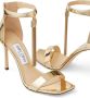 Jimmy Choo Vinca 95mm patent-leather sandals Gold - Thumbnail 4
