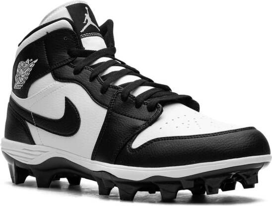 Jordan Air 1 Mid "Panda" cleats Black
