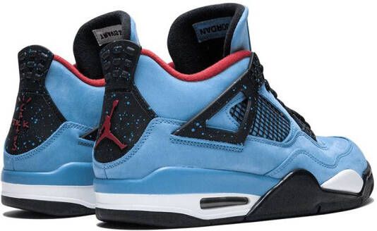 Jordan x Travis Scott Air 4 Retro "Cactus Jack" sneakers Blue - Picture 2