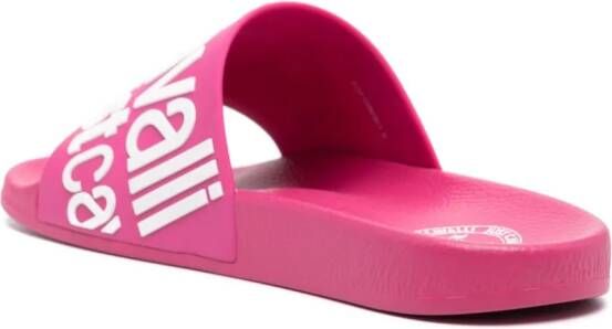 Just Cavalli logo-raised slides Pink
