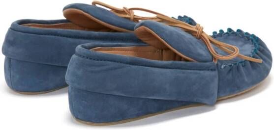 JW Anderson suede moccasin loafers Blue