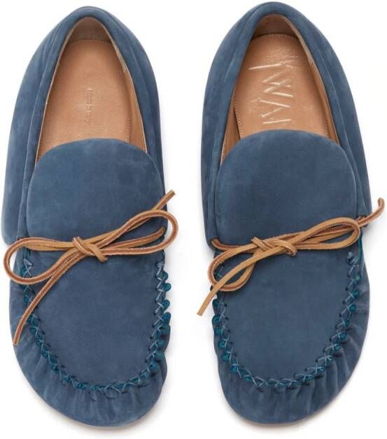JW Anderson suede moccasin loafers Blue
