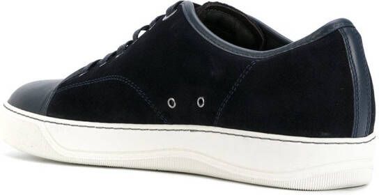 Lanvin suede lace-up sneakers Blue - Picture 2