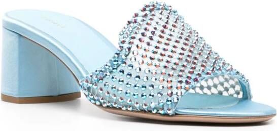 Le Silla Gilda 60mm crystal-embellished sandals Blue