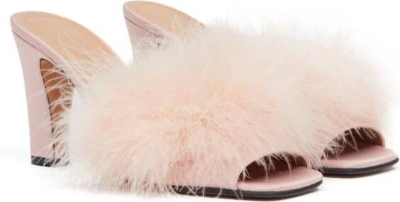 Maison Margiela 90mm Feather sandals Pink