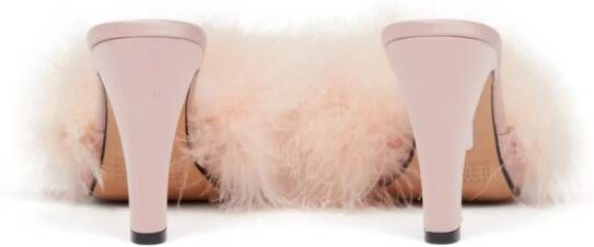Maison Margiela 90mm Feather sandals Pink