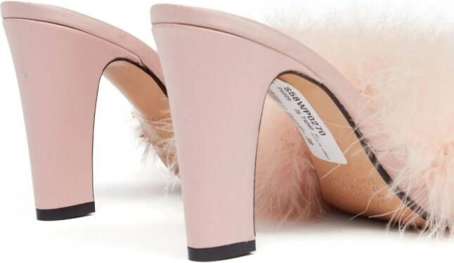 Maison Margiela 90mm Feather sandals Pink