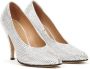 Maison Margiela 110mm Tabi rhinestone-embellished pumps White - Thumbnail 1