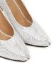 Maison Margiela 110mm Tabi rhinestone-embellished pumps White - Thumbnail 4