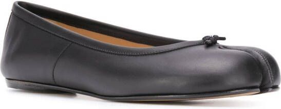Maison Margiela Tabi leather ballerina shoes Black - Picture 1