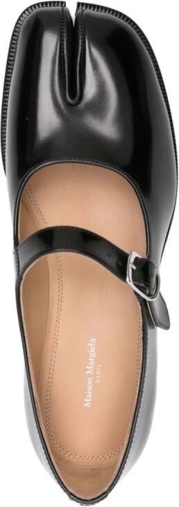 Maison Margiela Tabi leather Mary-Janes Black