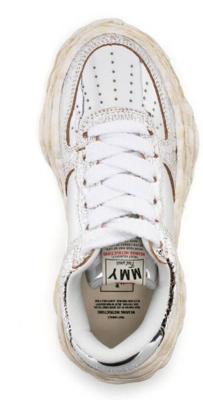 Maison MIHARA YASUHIRO Wayne metallic-effect sneakers Silver