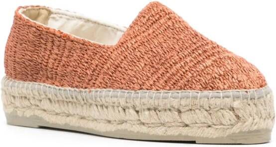 Manebi Yucatán raffia espadrilles Orange