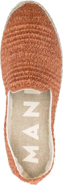 Manebi Yucatán raffia espadrilles Orange