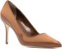 Manolo Blahnik Axidiaso 100mm leather pumps Brown - Thumbnail 1