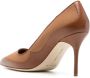 Manolo Blahnik Axidiaso 100mm leather pumps Brown - Thumbnail 2