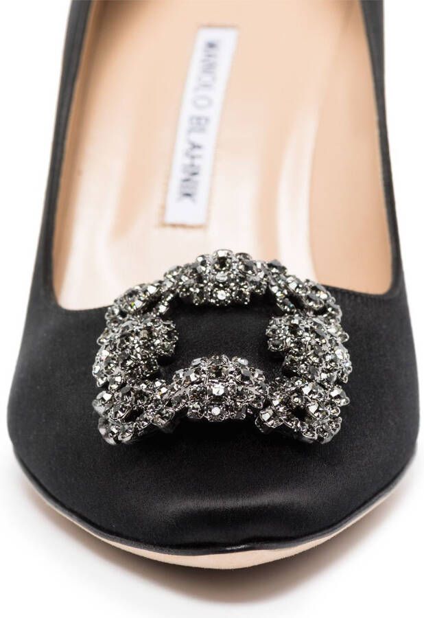 Manolo Blahnik 70mm Hangisi pumps Black - Picture 1