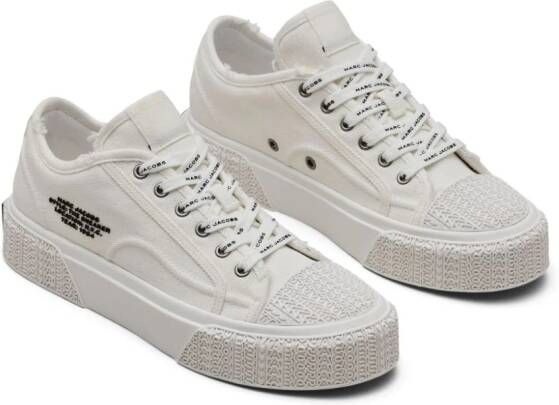 Marc Jacobs distressed canvas sneakers White