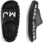 Marc Jacobs Kids Aqua logo-print slides Black - Thumbnail 4