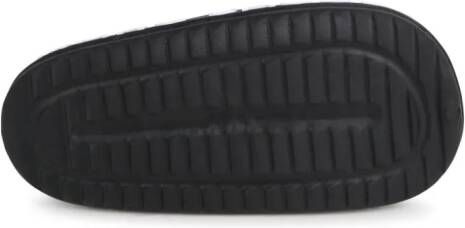 Marc Jacobs Kids Aqua logo-print slides Black