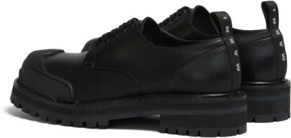 Marni Dada Army leather derby shoes Black
