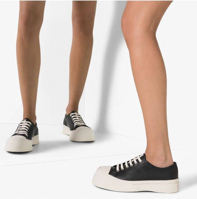 Marni Pablo leather flatform sneakers Black - Picture 3