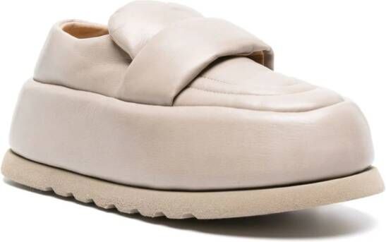 Marsèll chunky-sole leather loafers Neutrals