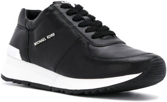 Michael Kors leather lace-up sneakers Black - Picture 1
