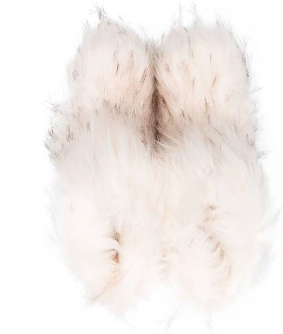 Monnalisa faux-fur ankle boots Neutrals